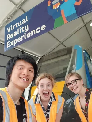 Triển khai tàu điện VR tại Melbourne White Night 2018, Úc