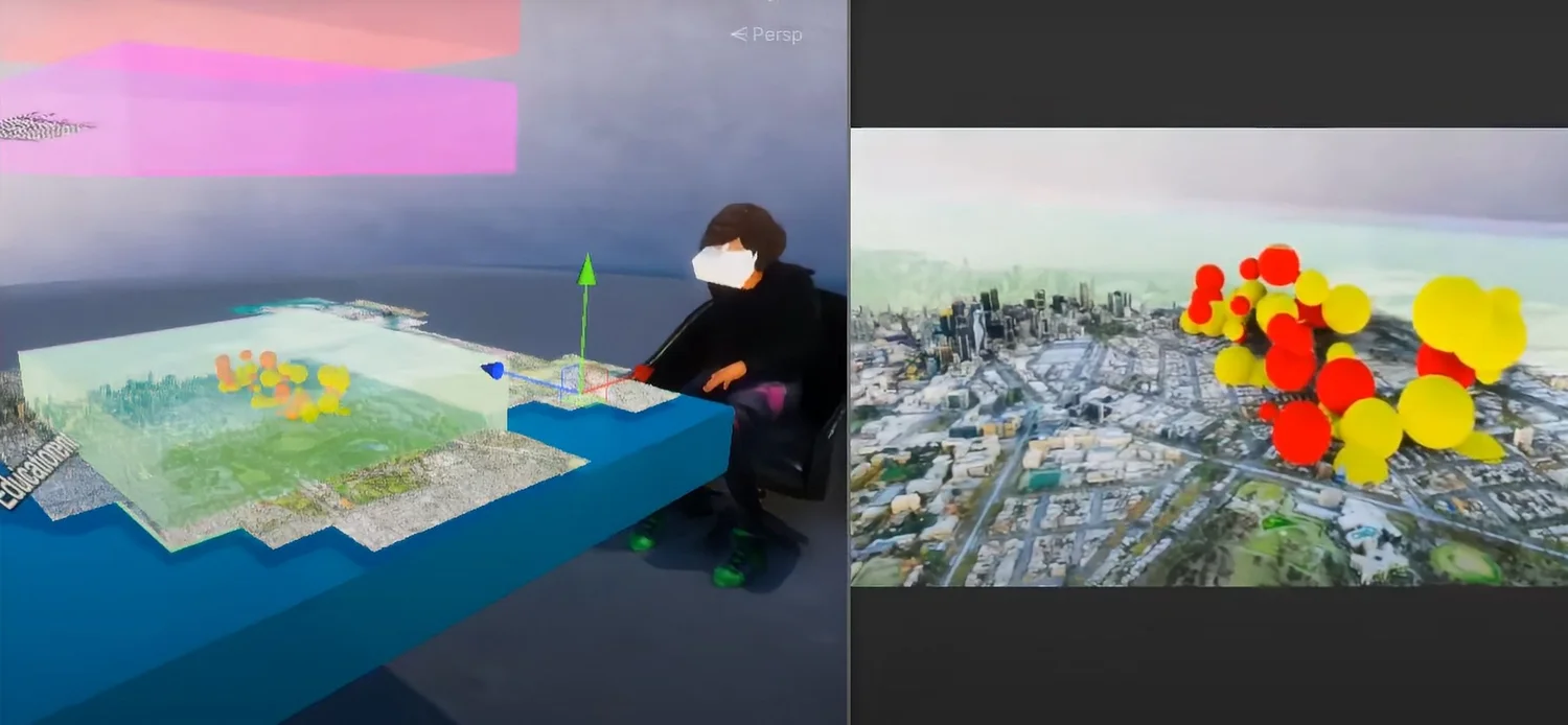 Collaborative Data Visualisation in Virtual Reality